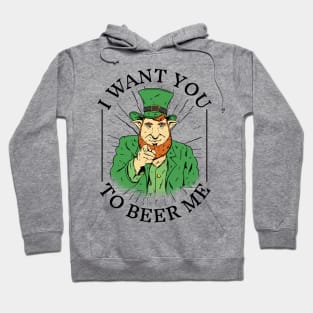 Uncle Leprechaun Wants You to Beer Up: Cheers to St. Pat's! Hoodie